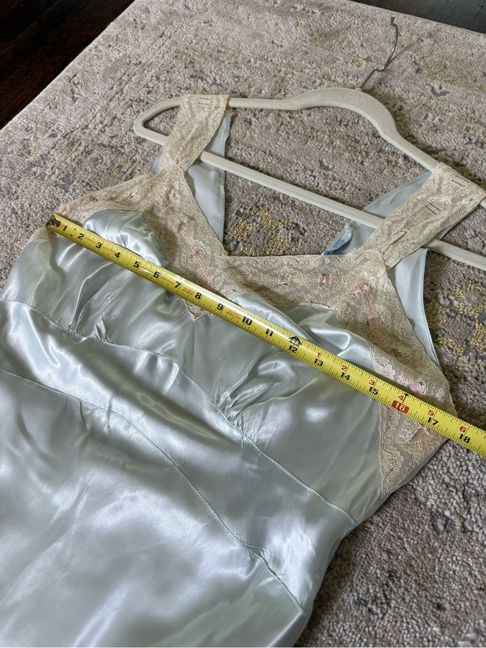 Vintage 1940’s Satin Nightgown and Jacket Set - Picture 7 of 14